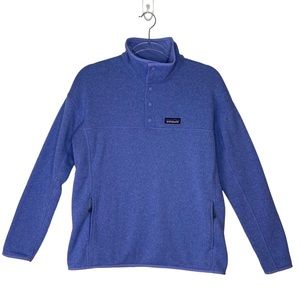 Patagonia Synchilla Snap-T Pullover Fleece Sweater Lavender Blue Size L